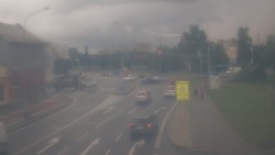Křižovatka ulic Komenského a Velké Novosady