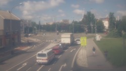 Křižovatka ulic Komenského a Velké Novosady
