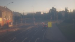 Křižovatka ulic Komenského a Velké Novosady