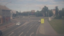 Křižovatka ulic Komenského a Velké Novosady