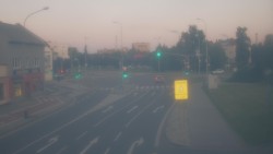 Křižovatka ulic Komenského a Velké Novosady