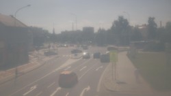 Křižovatka ulic Komenského a Velké Novosady