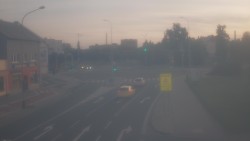 Křižovatka ulic Komenského a Velké Novosady