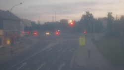 Křižovatka ulic Komenského a Velké Novosady