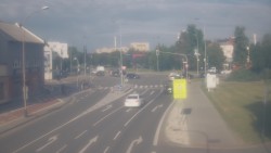 Křižovatka ulic Komenského a Velké Novosady