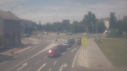 Křižovatka ulic Komenského a Velké Novosady