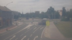 Křižovatka ulic Komenského a Velké Novosady