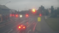 Křižovatka ulic Komenského a Velké Novosady