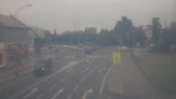 Křižovatka ulic Komenského a Velké Novosady