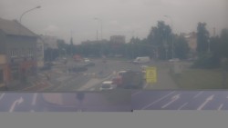 Křižovatka ulic Komenského a Velké Novosady