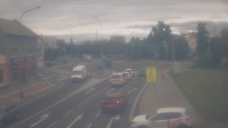 Křižovatka ulic Komenského a Velké Novosady