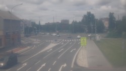 Křižovatka ulic Komenského a Velké Novosady