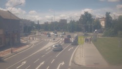 Křižovatka ulic Komenského a Velké Novosady
