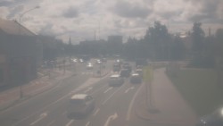Křižovatka ulic Komenského a Velké Novosady