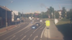 Křižovatka ulic Komenského a Velké Novosady