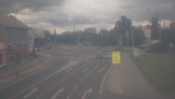 Křižovatka ulic Komenského a Velké Novosady