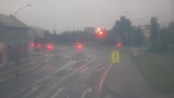 Křižovatka ulic Komenského a Velké Novosady