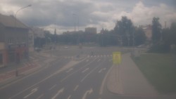 Křižovatka ulic Komenského a Velké Novosady