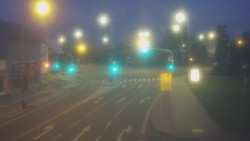Křižovatka ulic Komenského a Velké Novosady