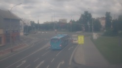 Křižovatka ulic Komenského a Velké Novosady