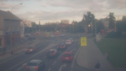 Křižovatka ulic Komenského a Velké Novosady