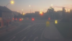 Křižovatka ulic Komenského a Velké Novosady