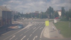 Křižovatka ulic Komenského a Velké Novosady