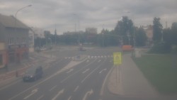 Křižovatka ulic Komenského a Velké Novosady