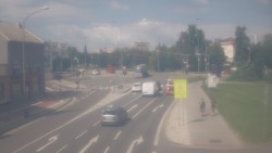 Křižovatka ulic Komenského a Velké Novosady
