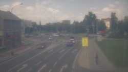 Křižovatka ulic Komenského a Velké Novosady