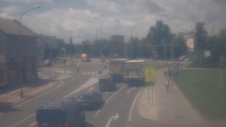 Křižovatka ulic Komenského a Velké Novosady