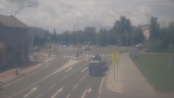 Intersection of Komenského Street and Velké Novosady Street