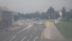Křižovatka ulic Komenského a Velké Novosady