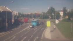 Křižovatka ulic Komenského a Velké Novosady