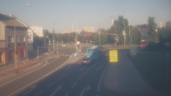 Křižovatka ulic Komenského a Velké Novosady