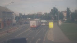 Křižovatka ulic Komenského a Velké Novosady