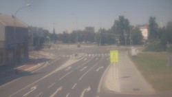 Křižovatka ulic Komenského a Velké Novosady