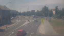 Křižovatka ulic Komenského a Velké Novosady