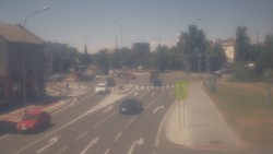 Křižovatka ulic Komenského a Velké Novosady
