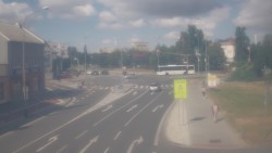 Křižovatka ulic Komenského a Velké Novosady