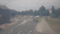 Křižovatka ulic Komenského a Velké Novosady