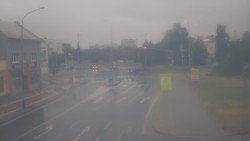 Křižovatka ulic Komenského a Velké Novosady