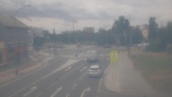 Křižovatka ulic Komenského a Velké Novosady