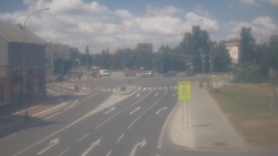 Křižovatka ulic Komenského a Velké Novosady