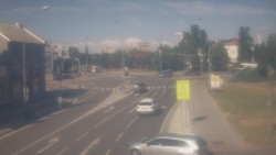 Křižovatka ulic Komenského a Velké Novosady