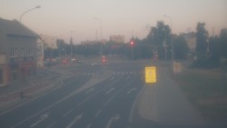Křižovatka ulic Komenského a Velké Novosady