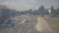 Křižovatka ulic Komenského a Velké Novosady