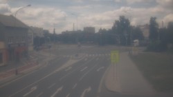 Křižovatka ulic Komenského a Velké Novosady