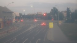 Křižovatka ulic Komenského a Velké Novosady