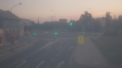 Křižovatka ulic Komenského a Velké Novosady
